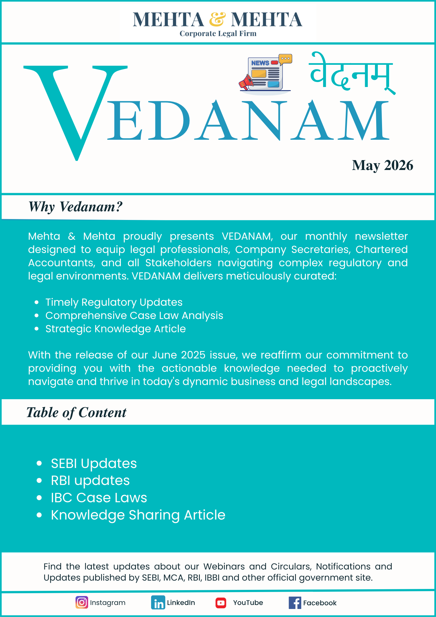 Vedanam May 2026